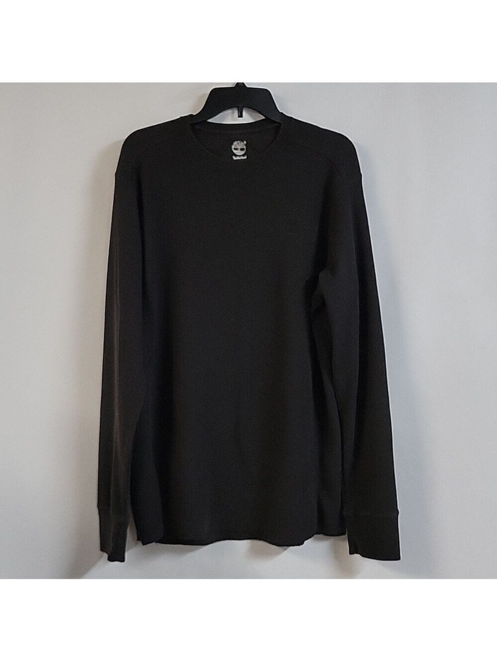 Timberland Men's Crewneck Black Long-Sleeved Great For Layering, Size XLT